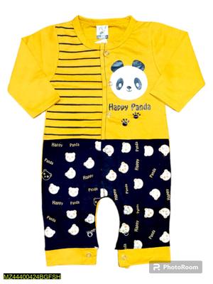 ๐ผ Happy Panda Unisex Baby Romper Set โ Soft Cotton Printed Jumpsuit (2 Pcs)