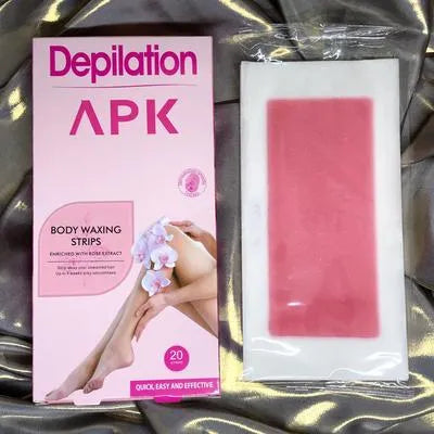 APK Depilation Body Waxing Strips – Quick, Easy & Effective Hair Removal (20 Strips)