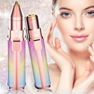 Women’s Cordless Rechargeable Eyebrow & Facial Hair Trimmer – Painless & Portable Beauty Tool