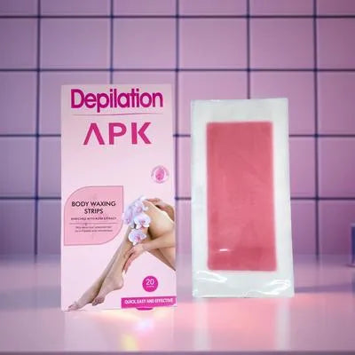 APK Depilation Body Waxing Strips – Quick, Easy & Effective Hair Removal (20 Strips)